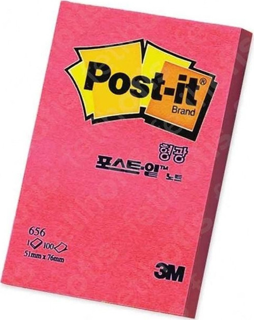 Yapışkanlı Not Kağıdı 100 Yaprak 51X76Mm Melon Pembe 656 (12 Koçan)