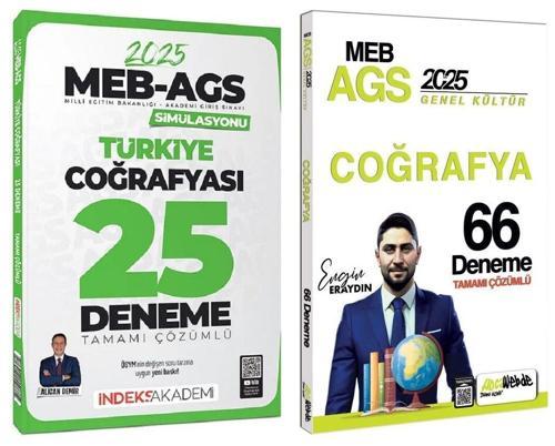 HocaWebde + İndeks 2025 MEB-AGS Türkiye Coğrafyası 66+25 Deneme 2 li Set - Engin Eraydın, Alican Demir HocaWebde Yayınla