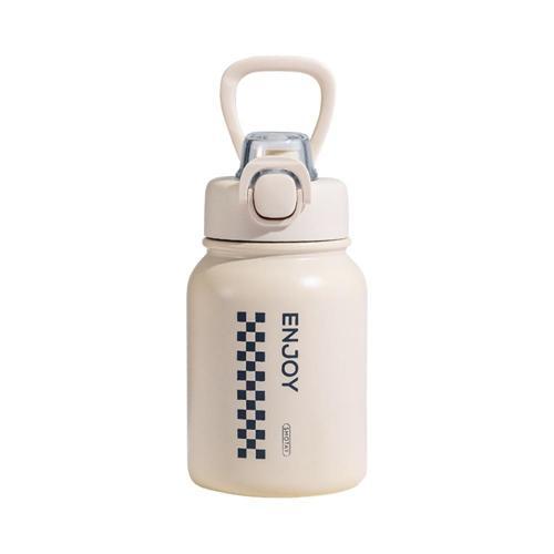 Chees Çelik Termos Matara 600Ml Ekru