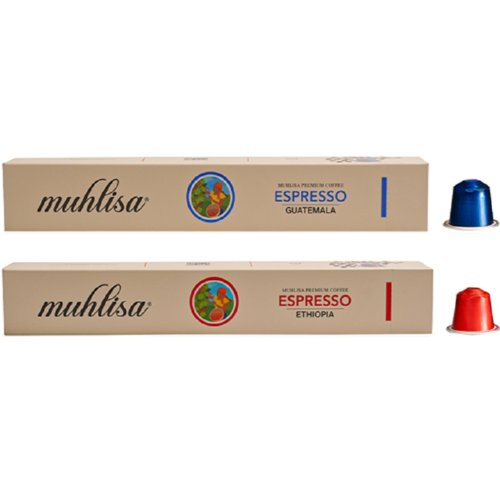 Espresso Kapsül Kahve 2 Kutu Guatemala, Ethiopia (20 KAPSÜL) %100 Arabica