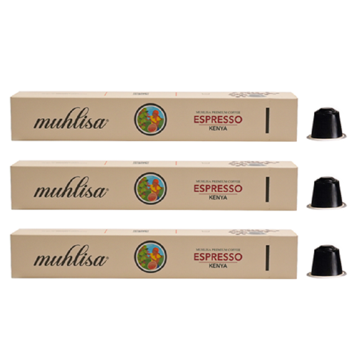 Espresso Kenya Kapsül Kahve 3'lü Kutu (30 Kapsül) %100 Arabica