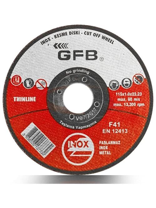 115*1 Inox Metal Kesici Taş 50'li Paket-GFB2350