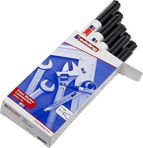 750 Markör Boya Kalemi 2-4 Mm Siyah Yuvarlak Uçlu (10 Lu Paket)