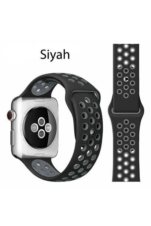 Apple Watch 7 8 9 10 Seri 40 41 42mm Uyumlu Spor Silikon Kordon