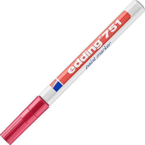 751 Markör Boya Dekor Kalemi 1-2 Mm Kırmızı Yuvarlak Uçlu (10 Lu Kutu)