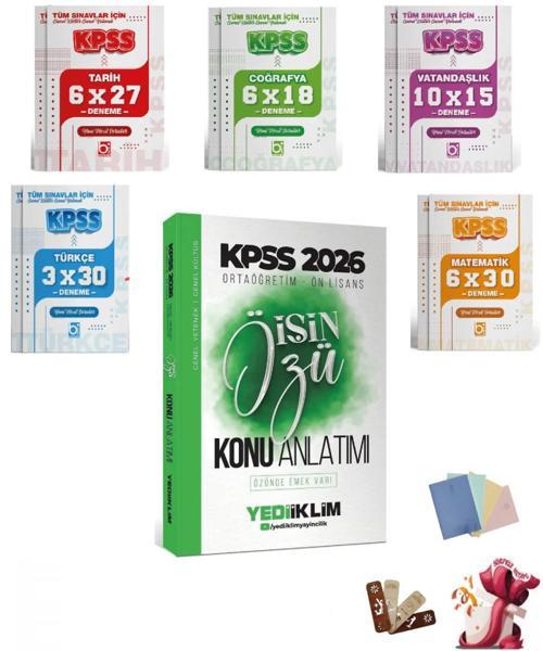 2026 KPSS Lise Ortaöğretim Ön Lisans İşin Özü Konu Anlatımlı ve Deneme Seti Yediiklim ve Bigelio Yay