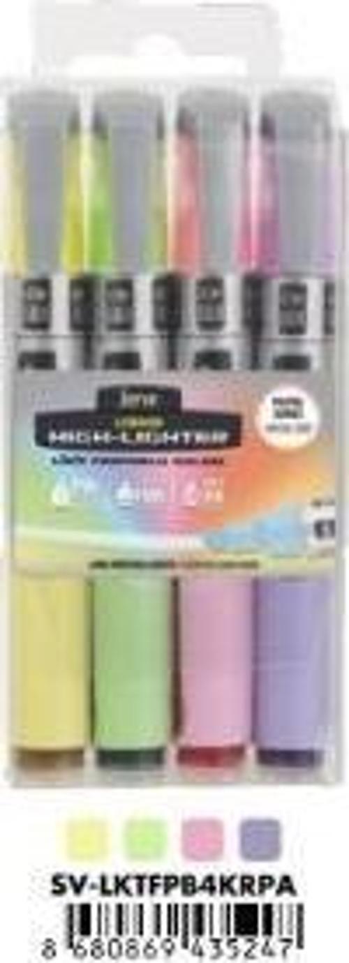 Fosforlu Kalem Likit 4 Renk Pastel SV-LKTFPB4KRPA