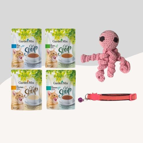 Kediler İçin 3Lü Set Pembe