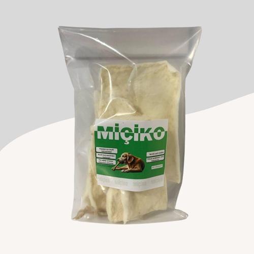 Beyaz Doğal Deri Cips Köpek Ödülü 450 Gramlık Paket