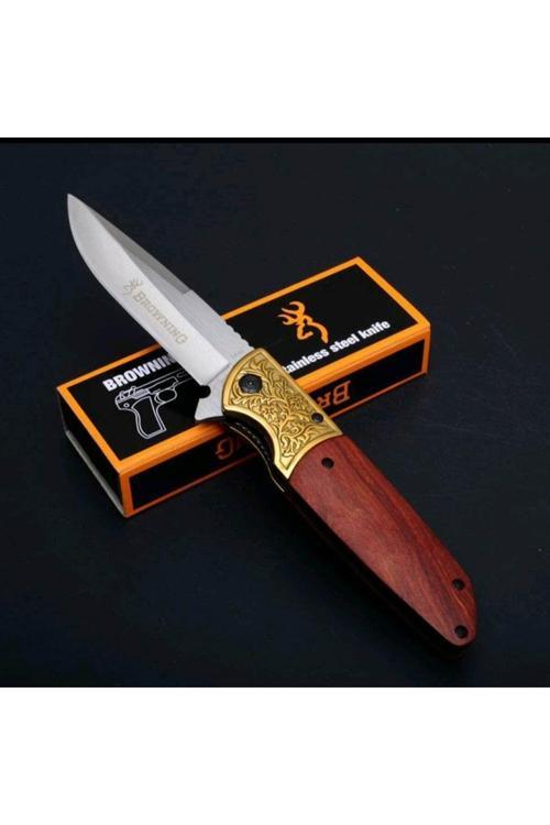 Browning Gold Ahşap Kabze Kamp Çakısı