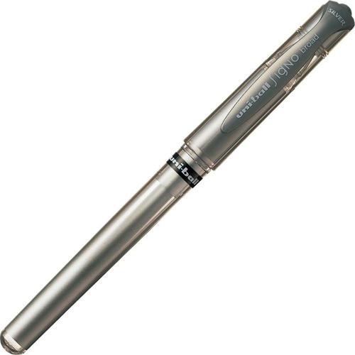 Um-153 Roller Kalem Signo Broad Jel Bilye Uç Davetiye Kalemi 1.0 Mm Gümüş (12 Li Kutu)
