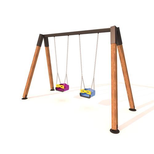 Ahşap Salıncak, 2'li Standart Salıncak Koltuğu
