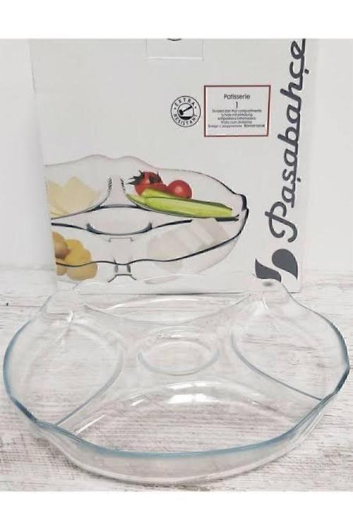10467 Bölmeli Çerez Ve Kahvaltı Tabağı & Basic*25 Cm