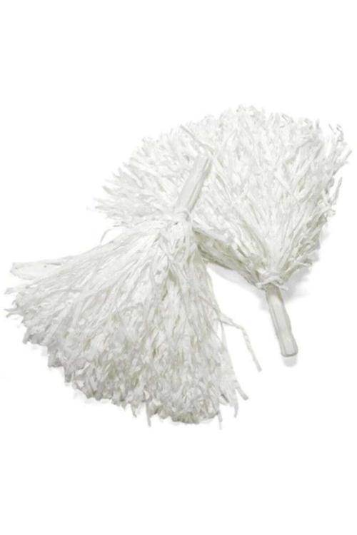 23 Nisan Gösteri Pon Pon Beyaz 2'Li Paket