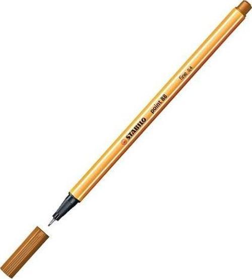 88/89 Keçe Uçlu İnce Kalem 88 Point 0.4 Mm Haki Açık Kahverengi (10 Lu Kutu)