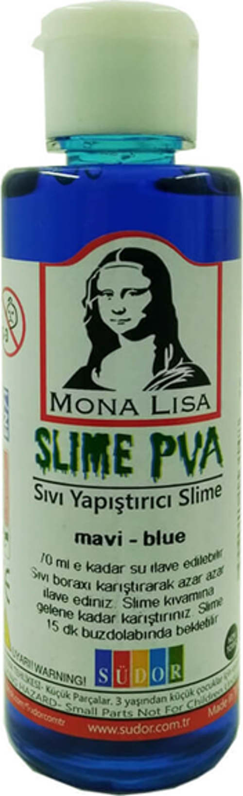 Monalisa Sl01-4 Sıvı Yapıştırıcı Slime 70 Ml Mavi (12 Li Paket)