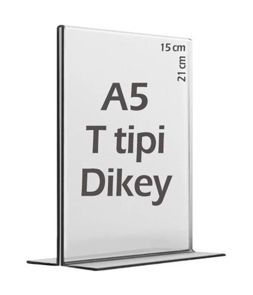 A5 T tipi Dikey Föylük Menü Şeffaf Fiyat listesi Etiketlik Broşürlük Fotoğraflık Albüm Sehpa