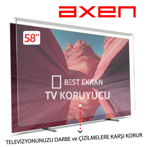 Axen 58" inç 147 EKRAN Kırılmaz Tv KORUYUCU