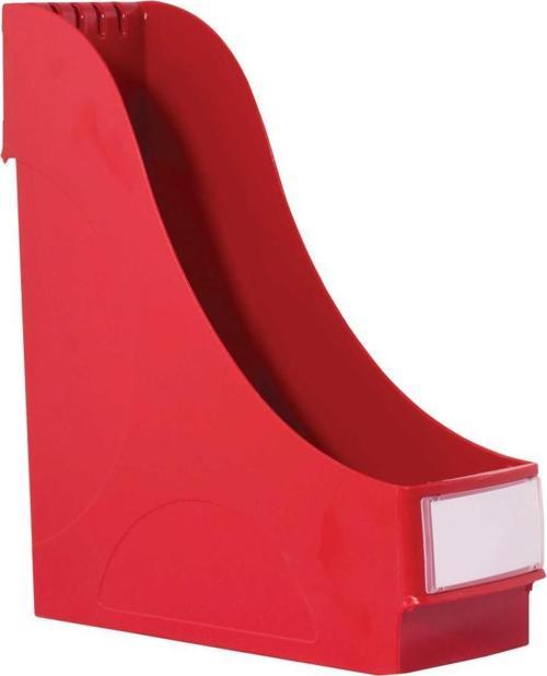 2425T Kutu Klasör Plastik Magazinlik 9.8X31.8X29.1 Kırmızı (8 Adet)