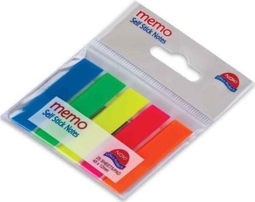 İndeks 5 Renk 12X45 Mm 25 Yaprak Ayraç 12050 (48 Li Paket)