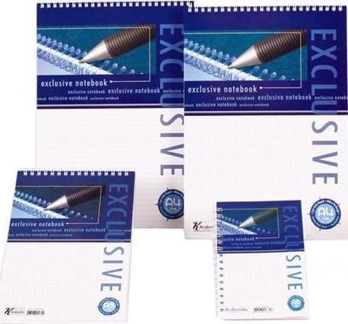 A6 Bloknot Exclusive Spiralli Kareli 80 Yaprak 143202-99 (36 Lı Paket)