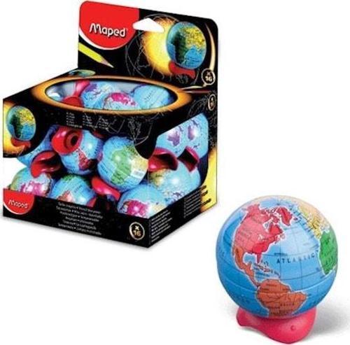 51111 Öğrenci Kalemtraş Globe Metal Küre Hazneli (16 Lı Kutu)