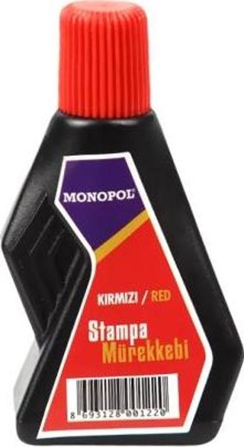 1122 İstampa Mürekkebi 30 Ml Kırmızı (12 Li Paket)
