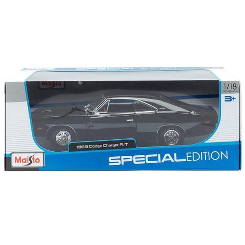 1/18 1969 Model Dodge Charger R/T - Siyah