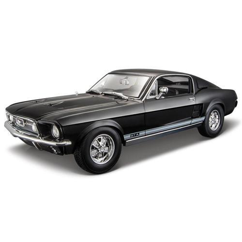 1967 Ford Mustang GTA Fastback 1:18 Model Araba Siyah