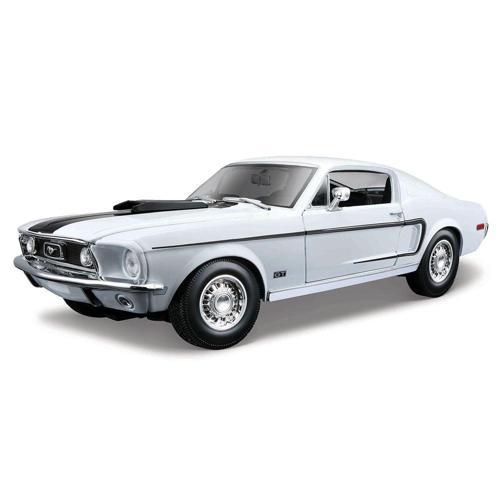 1968 Ford Mustang GT Cobra Jet 1/18 Beyaz 31167