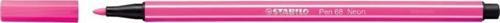 68/056 Keçe Uçlu Boya Kalemi 1 Mm Fosforlu Pembe (10 Lu Kutu)