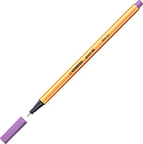 88/59 İnce Uçlu Keçeli Kalem 88 Point 0.4 Mm Açık Lila (10 Lu Kutu)