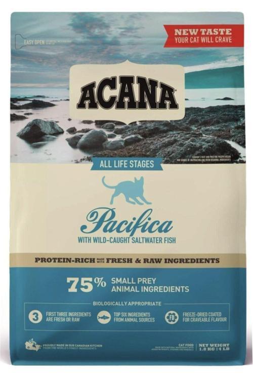 Pacıfıca Tahılsız Balıklı 1.8 Kg Tüm Yaşam Evreleri Için Yetişkin Kuru Kedi Maması