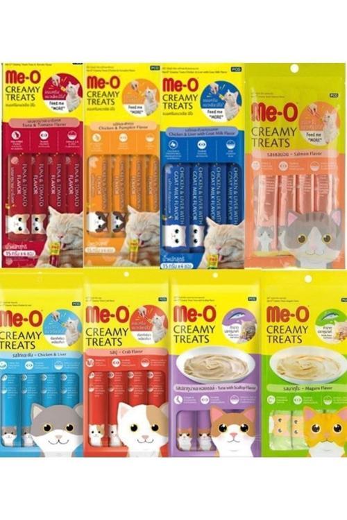 Meo Creamy Treats 8 Li Karma Paket 4x15 gr Ek Besin Ve Kedi Ödülü Toplam 480 gr