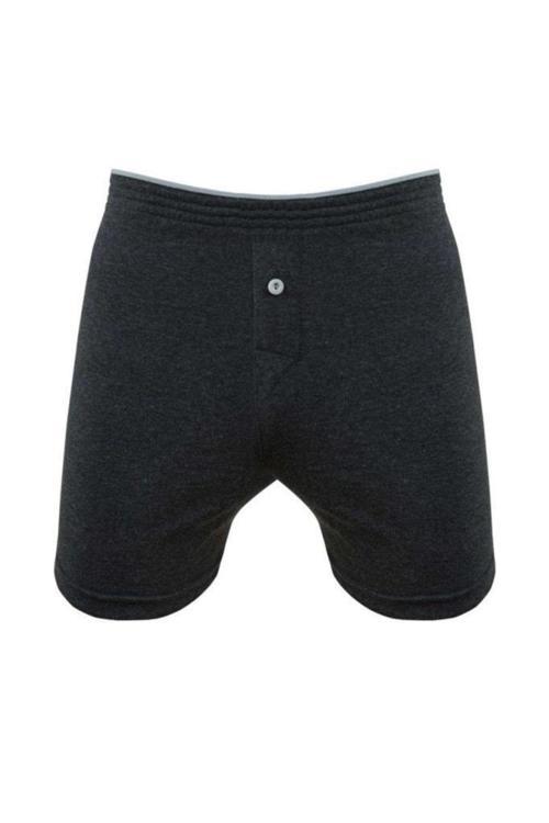 Erkek  6 Adet Penye Düz Renk Havlu Bel Boxer Short 24509