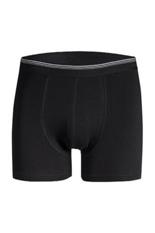 Güryıldız 3'Lü Siyah Kısa Spor Kesim Likralı Boxer 24513