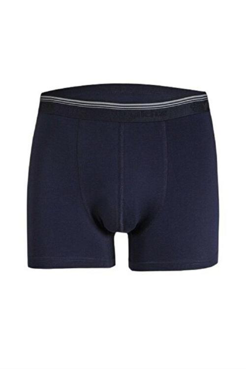 Güryıldız 3'Lü Lacivert Kısa Spor Kesim Likralı Boxer 24513