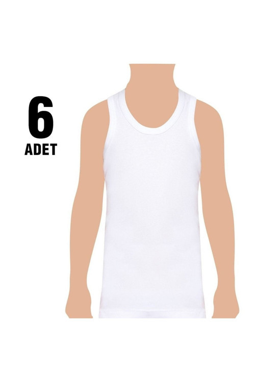 28201 Erkek Çocuk Klasik Atlet 6'Lı Paket