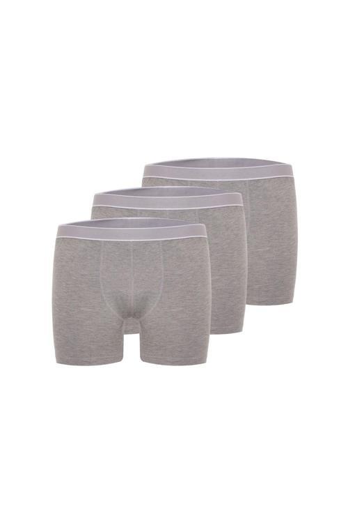 Erkek 3'Lü Bambu Boxer Short Yumuşak Ve Esnek Bel Bandı Nefes Alabilir Kumaş
