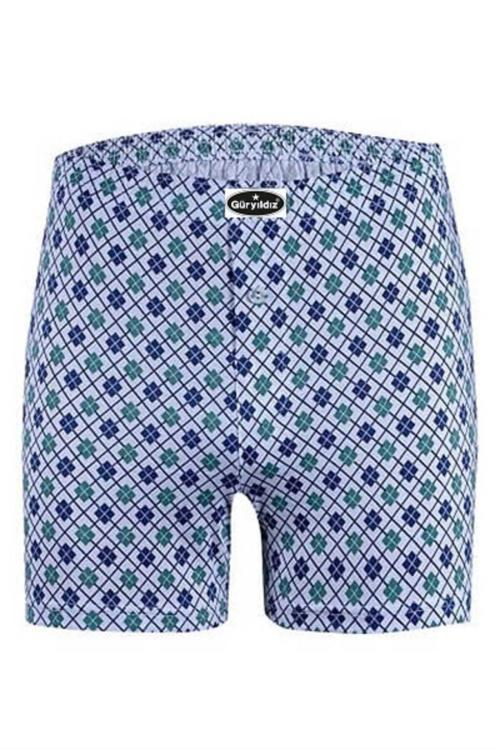 6'Lı Karışık Desenli Erkek Baddal Empirme Boxer 24508