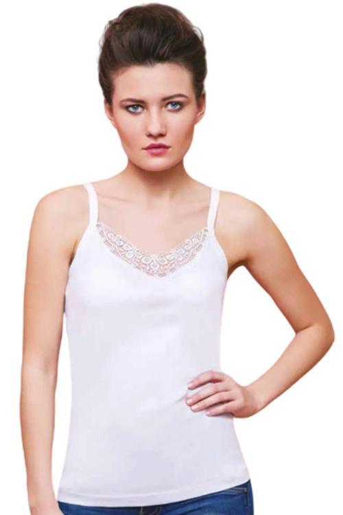 12'Li Paket  Ribana Ince Askılı Atlet 10506