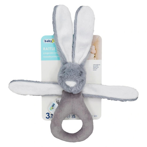 Nessiworld Tutmalı Peluş Mini Tavşan 842 Gri