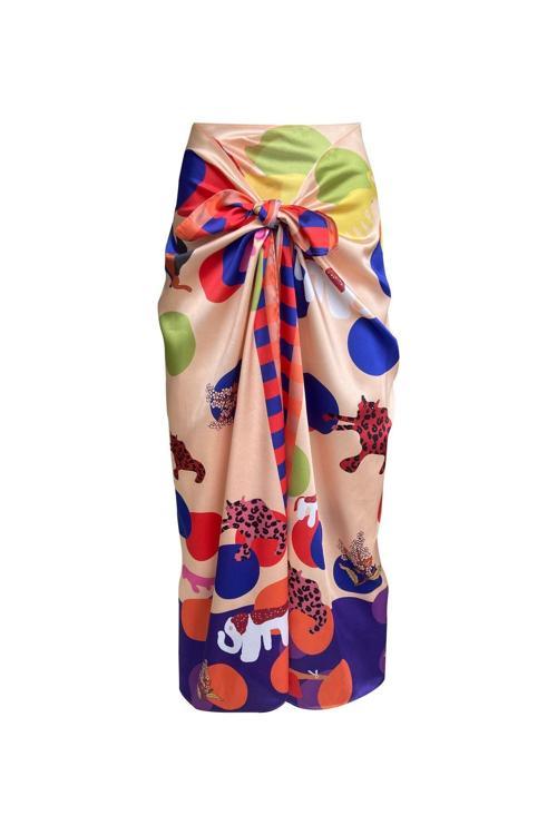 Elena Polka Dot Ecru Pareo (İç Göstermez)