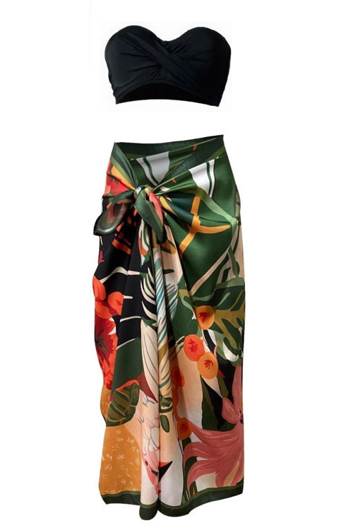 Lana-Bahar Desen Pareo Iç Göstermeyen Parlak Kumaş-95Cm*145Cm