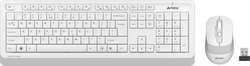 A4 Tech Q TR 2.4G Multimedia Kablosuz Klavye Mouse Seti Beyaz FG1010 