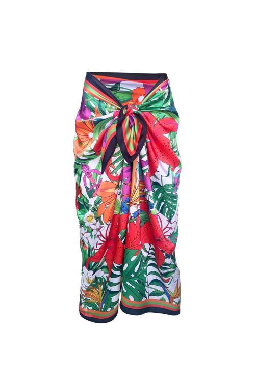 Elena Tropical Saten Pareo(İç Göstermez)
