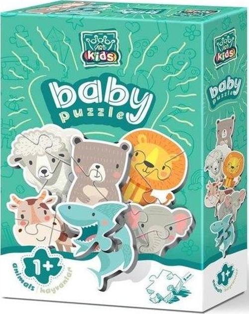 Hayvanlar Baby 6 Model 19 Parça Puzzle 5820