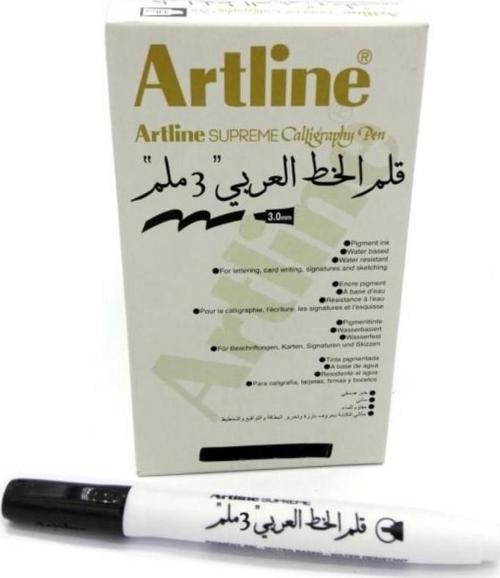 Kaligrafi Kalemi Supreme 3.0 Arabic 3.0 Mm Siyah 243 (12 Li Paket)
