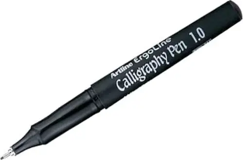 Kaligrafi Kalemi Supreme Calligraphy Pen 1.0 Siyah (12 Li Paket)