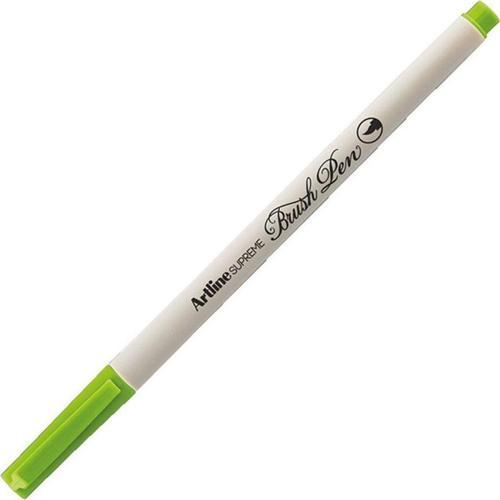 Supreme İnce Fırça Uçlu Markör Kalem Fıstık Yeşili Lv-A-Epfs-F Y.Green LV-A-EPFS-F (12 Li Paket)